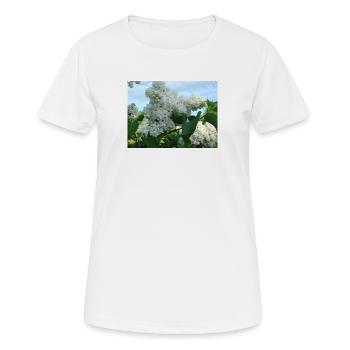 Lilas farci blanc - T-shirt respirant Femme - blanc - Devant - AI Model Female 172 dark (172cm)