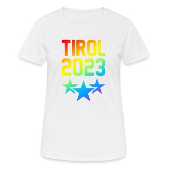 Tyrol 2023 - T-shirt respirant Femme - blanc - Devant - AI Model Female 172 dark (172cm)