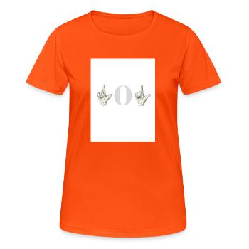 lol - T-shirt respirant Femme - orange néon - Devant - AI Model Female 172 dark (172cm)