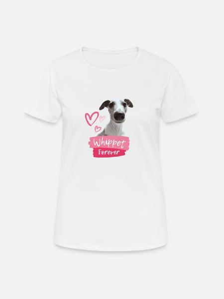 Whippet forever - The design for Whippet fans - Women's Breathable T-Shirt - white