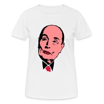 francois mitterrand president leader - T-shirt respirant Femme - blanc - Devant - AI Model Female 172 dark (172cm)