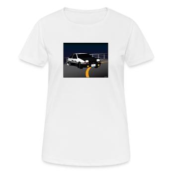 Initial D Driften Akina - Frauen T-Shirt atmungsaktiv - Weiß - Vorne - AI Model Female 172 dark (172cm)