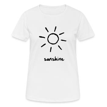 Soleil - soleil - T-shirt respirant Femme - blanc - Devant - AI Model Female 172 dark (172cm)