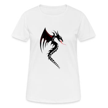 Drachen Tribal Tattoo Form 2004 oooooooooooooo y - Frauen T-Shirt atmungsaktiv - Weiß - Vorne - AI Model Female 172 dark (172cm)
