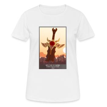 Nothing to see here ! - Silithus Travelposter - T-shirt respirant Femme - blanc - Devant - AI Model Female 172 dark (172cm)
