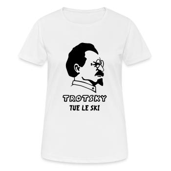 Trotsky - T-shirt respirant Femme - blanc - Devant - AI Model Female 172 dark (172cm)