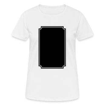 Ornement de frontière - T-shirt respirant Femme - blanc - Devant - AI Model Female 172 dark (172cm)