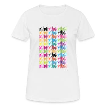 Mimimimimi - Women's Breathable T-Shirt - white - Front - AI Model Female 172 dark (172cm)