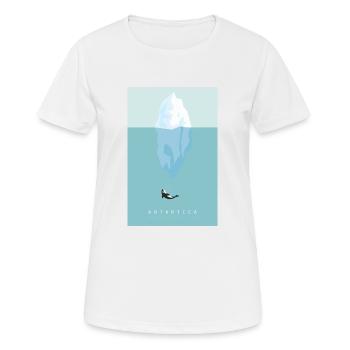 Antarctica - Women's Breathable T-Shirt - white - Front - AI Model Female 172 dark (172cm)