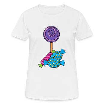 Candy - Women's Breathable T-Shirt - white - Front - AI Model Female 172 dark (172cm)