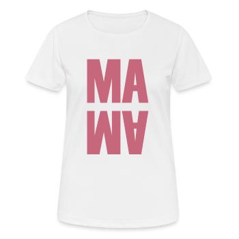 Mom | Mother | Mother’s Day - Women's Breathable T-Shirt - white - Front - AI Model Female 172 dark (172cm)