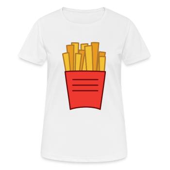 Frites - T-shirt respirant Femme - blanc - Devant - AI Model Female 172 dark (172cm)