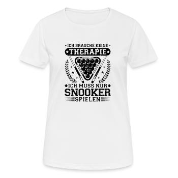 Snookerspieler Snooker - Frauen T-Shirt atmungsaktiv - Weiß - Vorne - AI Model Female 172 dark (172cm)