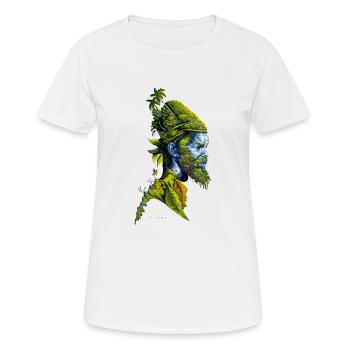 Karibik - Frauen T-Shirt atmungsaktiv - Weiß - Vorne - AI Model Female 172 dark (172cm)