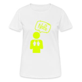 Nope - Women's Breathable T-Shirt - white - Front - AI Model Female 172 dark (172cm)