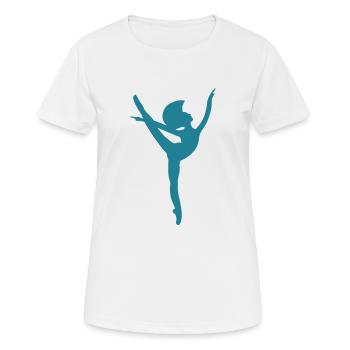 Ballet - T-shirt respirant Femme - blanc - Devant - AI Model Female 172 dark (172cm)