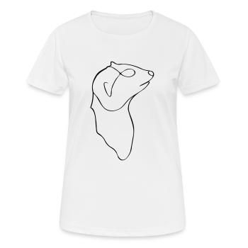 Minimalist meerkat - Women's Breathable T-Shirt - white - Front - AI Model Female 172 dark (172cm)
