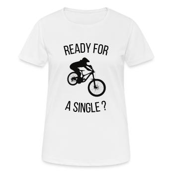 Ready for a single? - T-shirt respirant Femme - blanc - Devant - AI Model Female 172 dark (172cm)