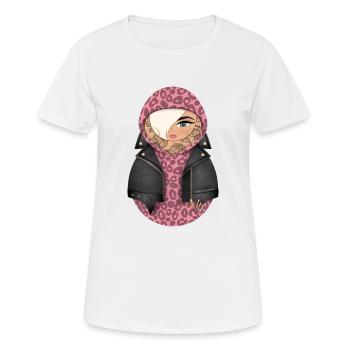 Matroschka Katja - Frauen T-Shirt atmungsaktiv - Weiß - Vorne - AI Model Female 172 dark (172cm)