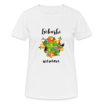 Bokashi for women - Women's Breathable T-Shirt - white - Front - AI Model Female 172 dark (172cm)