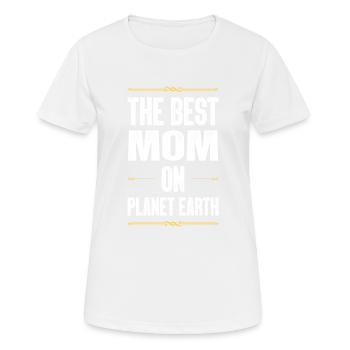 Best Mom Mom Quote Mom - Women's Breathable T-Shirt - white - Front - AI Model Female 172 dark (172cm)