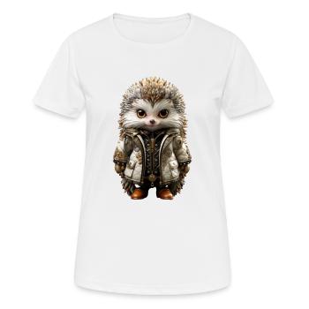 Mister Spike - Frauen T-Shirt atmungsaktiv - Weiß - Vorne - AI Model Female 172 dark (172cm)
