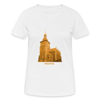 Église Saint-Georges de Vechta Provost, Basse-Saxe - T-shirt respirant Femme - blanc - Devant - AI Model Female 172 dark (172cm)