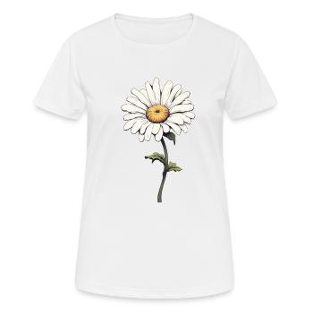 Daisy - Il m’aime ! - T-shirt respirant Femme - blanc - Devant - AI Model Female 172 dark (172cm)