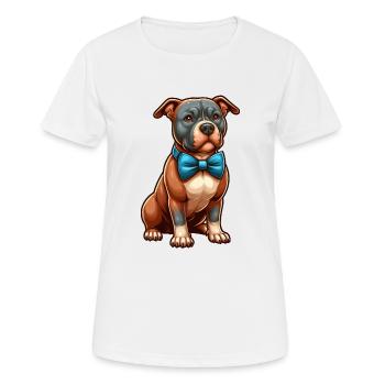 Pitbull le mignon - T-shirt respirant Femme - blanc - Devant - AI Model Female 172 dark (172cm)