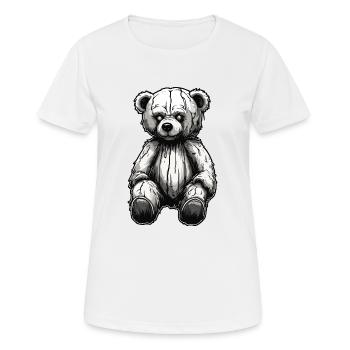Teddybär / Kuscheltier / Stofftier / Geschenkidee - Frauen T-Shirt atmungsaktiv - Weiß - Vorne - AI Model Female 172 dark (172cm)