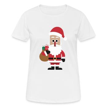 Santa - Women's Breathable T-Shirt - white - Front - AI Model Female 172 dark (172cm)