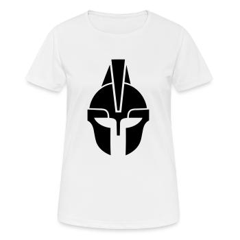 Spartan helmet - Women's Breathable T-Shirt - white - Front - AI Model Female 172 dark (172cm)