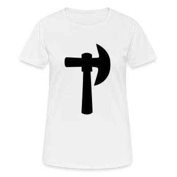 hache - T-shirt respirant Femme - blanc - Devant - AI Model Female 172 dark (172cm)