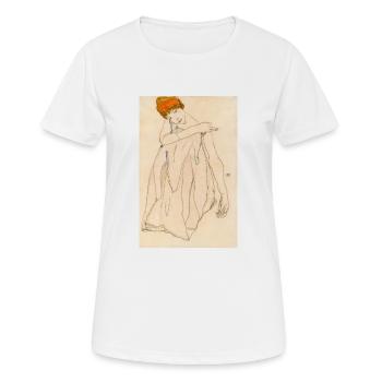 Egon Schiele - The Dancer.1913 - Women's Breathable T-Shirt - white - Front - AI Model Female 172 dark (172cm)