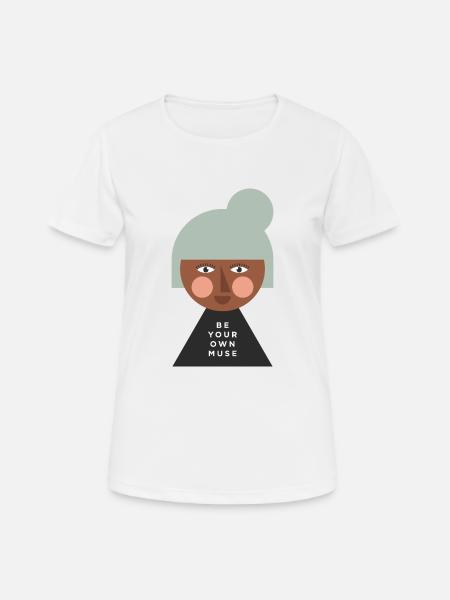STRONG WOMAN - Women's Breathable T-Shirt - white