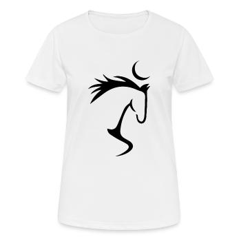 Horse horse - Women's Breathable T-Shirt - white - Front - AI Model Female 172 dark (172cm)