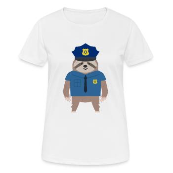 Police - T-shirt respirant Femme - blanc - Devant - AI Model Female 172 dark (172cm)