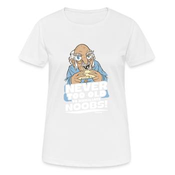 Game Nerd Spielkonsole Gaming zocken Gamepad - Frauen T-Shirt atmungsaktiv - Weiß - Vorne - AI Model Female 172 dark (172cm)