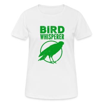 Vogel - Fliegen - Naturschutz Tierfreund - Zoo - Frauen T-Shirt atmungsaktiv - Weiß - Vorne - AI Model Female 172 dark (172cm)