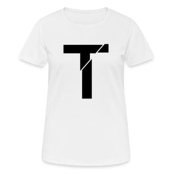 T cassé - T-shirt respirant Femme - blanc - Devant - AI Model Female 172 dark (172cm)