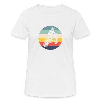 Motocross Vintage Motocross Geschenk Retro Motocross - Frauen T-Shirt atmungsaktiv - Weiß - Vorne - AI Model Female 172 dark (172cm)