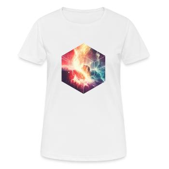 Innerer Frieden - Frauen T-Shirt atmungsaktiv - Weiß - Vorne - AI Model Female 172 dark (172cm)