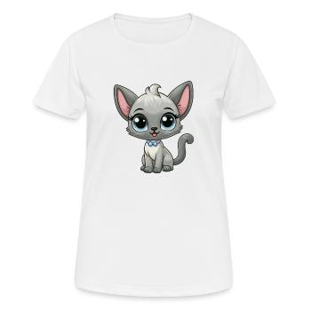 Siamesisch 22 - Frauen T-Shirt atmungsaktiv - Weiß - Vorne - AI Model Female 172 dark (172cm)
