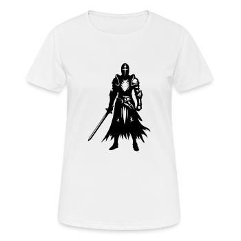 Knight with Sword - Women's Breathable T-Shirt - white - Front - AI Model Female 172 dark (172cm)