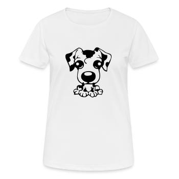 small Dalmatian - Women's Breathable T-Shirt - white - Front - AI Model Female 172 dark (172cm)