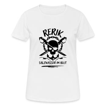 Rerik-Salzwasser im Blut-Ostseebad Rerik - Frauen T-Shirt atmungsaktiv - Weiß - Vorne - AI Model Female 172 dark (172cm)