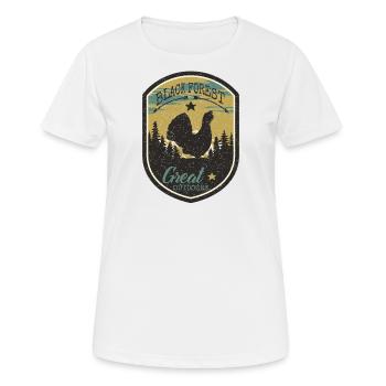 Great Outdoors - Frauen T-Shirt atmungsaktiv - Weiß - Vorne - AI Model Female 172 dark (172cm)
