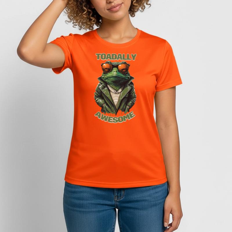 Toadally Awesome - Total Awesome Cool Toad Frauen T-Shirt atmungsaktiv