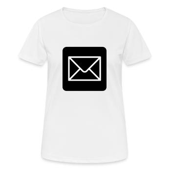 E-Mail! Geschenk Idee Geschenkidee - Frauen T-Shirt atmungsaktiv - Weiß - Vorne - AI Model Female 172 dark (172cm)