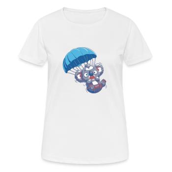 Koala effrayé - T-shirt respirant Femme - blanc - Devant - AI Model Female 172 dark (172cm)